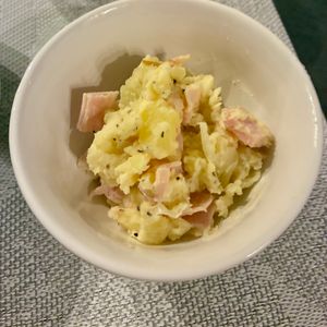 usaの作ってみた!投稿(レンジで5分！【ポテトサラダ】ジャーマンポテト風)