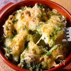 レンジで時短！【じゃがいもとツナのバジルチーズ焼き】