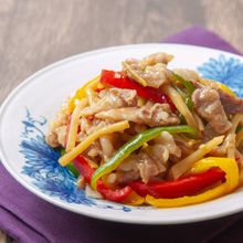 レンジで５分！青椒肉絲