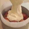 混ぜて冷やすだけ いちじくレアチーズの工程3