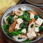 【豆腐とほうれん草のごま麺つゆ和え】15分で作れて激うま！