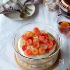フルーツの薔薇が可愛い♪フラワースコップケーキ