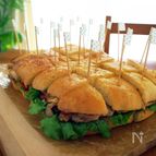 ビックフォカッチャの照り焼きチキンサンド