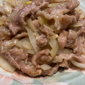 くだもの大好き🧡の作ってみた!投稿(食材２つ【豚こま肉のスタミナ焼き】ご飯が進む簡単メイン)