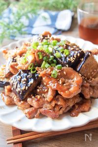 豚小間とナスのスタミナ炒め