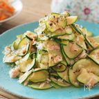 10分。ズッキーニとツナの旨ねぎ炒め【時短・簡単・大量消費】
