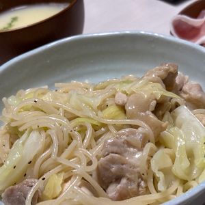 850625の作ってみた!投稿(鶏とキャベツのうま塩パスタ【#フライパンひとつ #やみつき】)