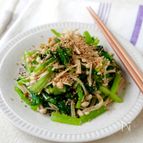 【小松菜とえのきの麺つゆごま和え】砂糖不使用