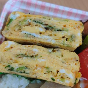 まゆのの作ってみた!投稿(【お弁当にもおすすめ】三つ葉と桜エビのたまごやき)