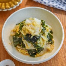 【白菜とわかめのごま酢和え】5分で完成!さっぱり副菜♡