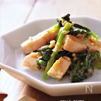 鶏ハムとほうれん草のクルミ味噌和え