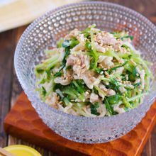 やみつき♪『切り干し大根と豆苗のツナごまマヨ和え』