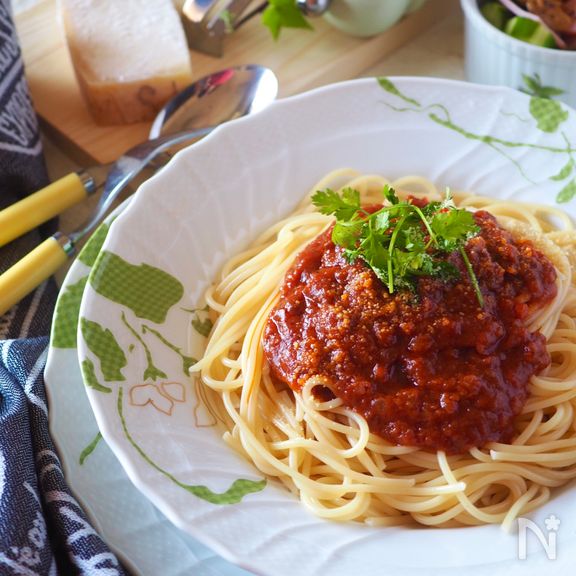 【基本のボロネーゼ】いつものミートソースがごちそうに♡秘密は