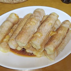 9Sの作ってみた!投稿(とろ〜りチーズのちくわ肉巻き)