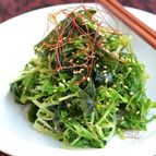 シャキシャキ♪水菜とわかめナムル 【作り置き】