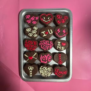 ねねこの作ってみた!投稿(ハートのチョコサンドクッキー)
