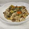 813267の作ってみた!投稿(秋のご馳走！さつまいもと鶏肉の炊き込みごはん)