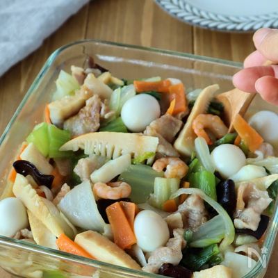 レンジで絶品！！『満腹ヘルシー八宝菜』