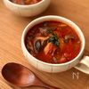 旨み溢れる♪鶏ときのこのミネストローネ