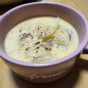 ナムディの作ってみた!投稿(ごろごろかぼちゃとさつまいものクリームスープ)
