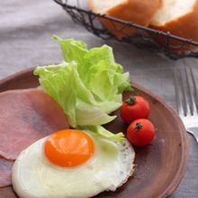 綺麗な半熟目玉焼き