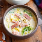 【白菜とベーコンの豆乳スープ】旨みと甘みたっぷり♪♪