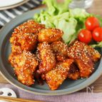 【ヤンニョムチキン】鶏胸肉で節約、ヘルシー♩