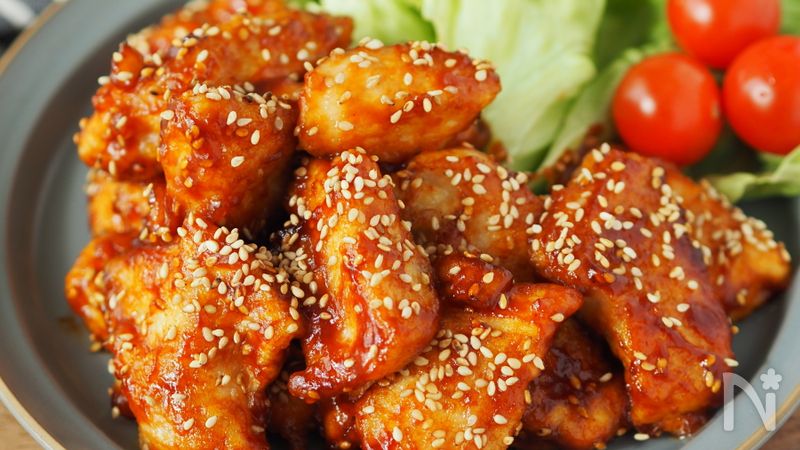 ヤンニョムチキン】鶏胸肉で節約、ヘルシー♩ | レシピサイトNadia