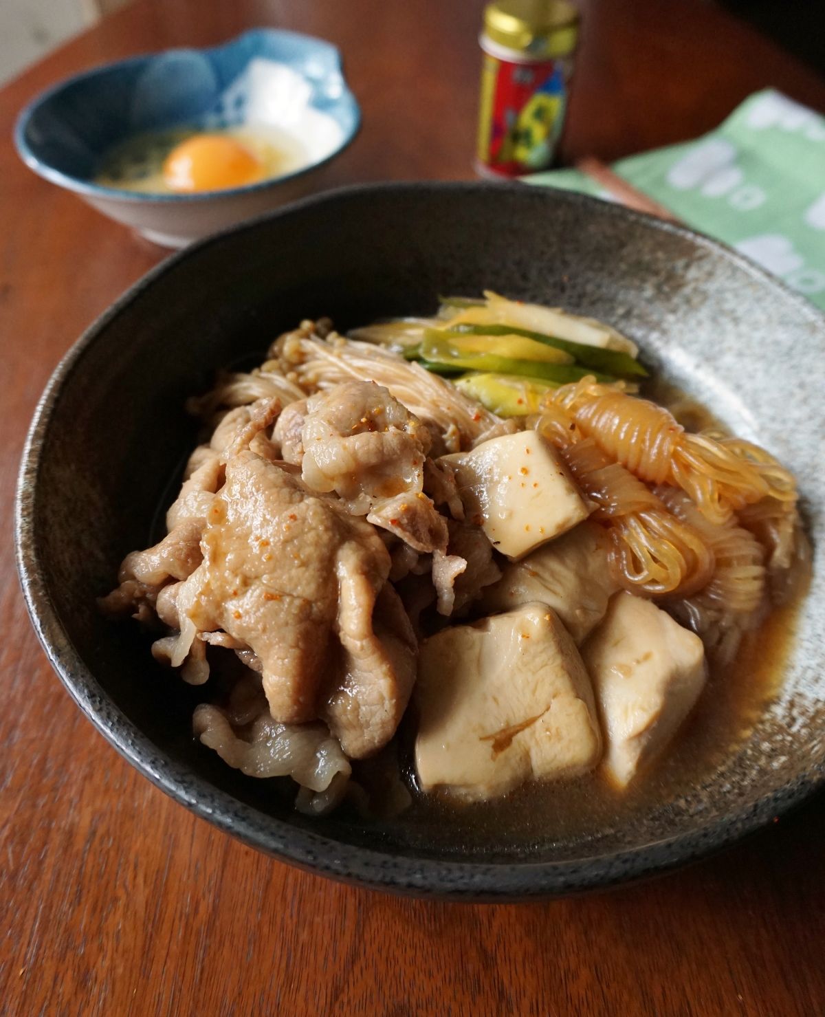 豚肉で作る！すき焼き風肉豆腐 レシピサイトNadia