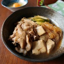 豚肉で作る！すき焼き風肉豆腐