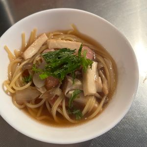 のんちゃんの作ってみた!投稿(【豚肉ときのこの和風スープパスタ】パスタ好きの夫が絶賛！)