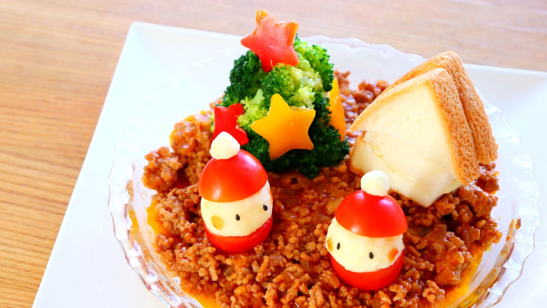 クリスマス料理 サンタが街にやってきたワンプレート レシピサイトnadia