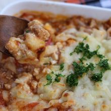 豆腐と挽き肉のグラタン