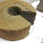 黒ねり胡麻入り全粒粉100%シフォン♪