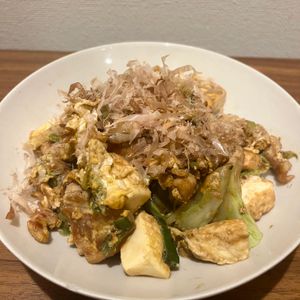 金の作ってみた!投稿(行列の定食屋さんの🍚豚こまキャベツの和風チャンプルー🤩)