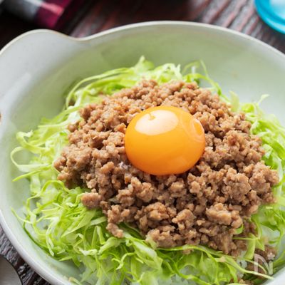 ピリ辛♡肉味噌キャベツ丼【#冷凍保存#レンジ#ランチ】