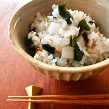 【長芋とわかめ、じゃこの韓国風炊き込みご飯】新定番ごはん♪