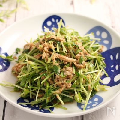 レンジで1分！無限豆苗