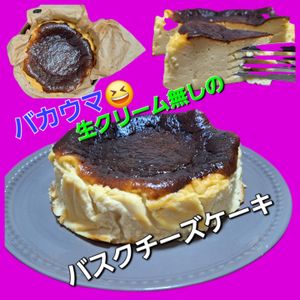 サトちゃんの作ってみた!投稿(生クリーム不使用！ヨーグルトでさっぱり！バスクチーズケーキ)