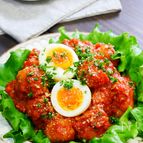 ひき肉を使わず簡単！おつきみーとぼーる　和風味噌仕立て