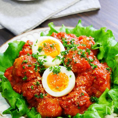 ひき肉を使わず簡単!おつきみーとぼーる 和風味噌仕立て