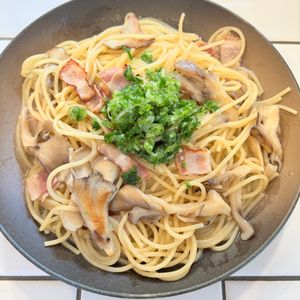mi-koの作ってみた!投稿(【ワンパン白だしペペロンチーノ】うま味爆発の極上パスタ)