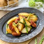 新じゃがとアスパラのバターしょうゆ炒め