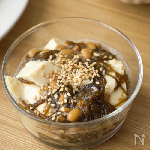 食欲がなくてもスルスルいける!「中華もずく豆腐」