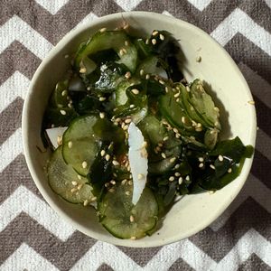 チョビの助の作ってみた!投稿(余り物消費♡『蒲鉾とわかめときゅうりの和え物』)