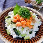 優しい酢めしで《サーモンごまダレ寿司》