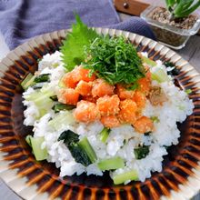 優しい酢めしで《サーモンごまダレ寿司》