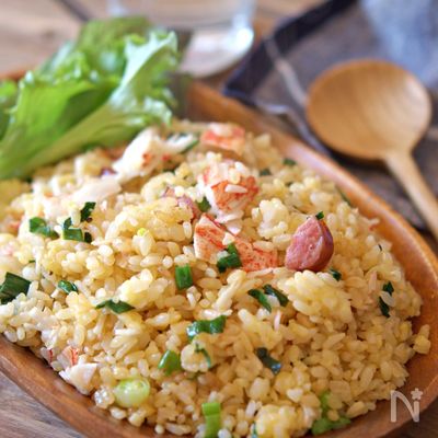 カニかまのパラパラ卵チャーハン