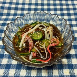 maple cherryの作ってみた!投稿(【カニカマときゅうりのもずく酢】ズルッとやみつき簡単一品)