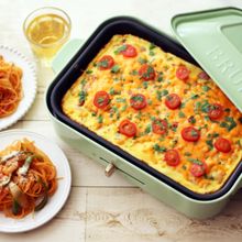 ホットプレートで、オープンチーズオムレツ